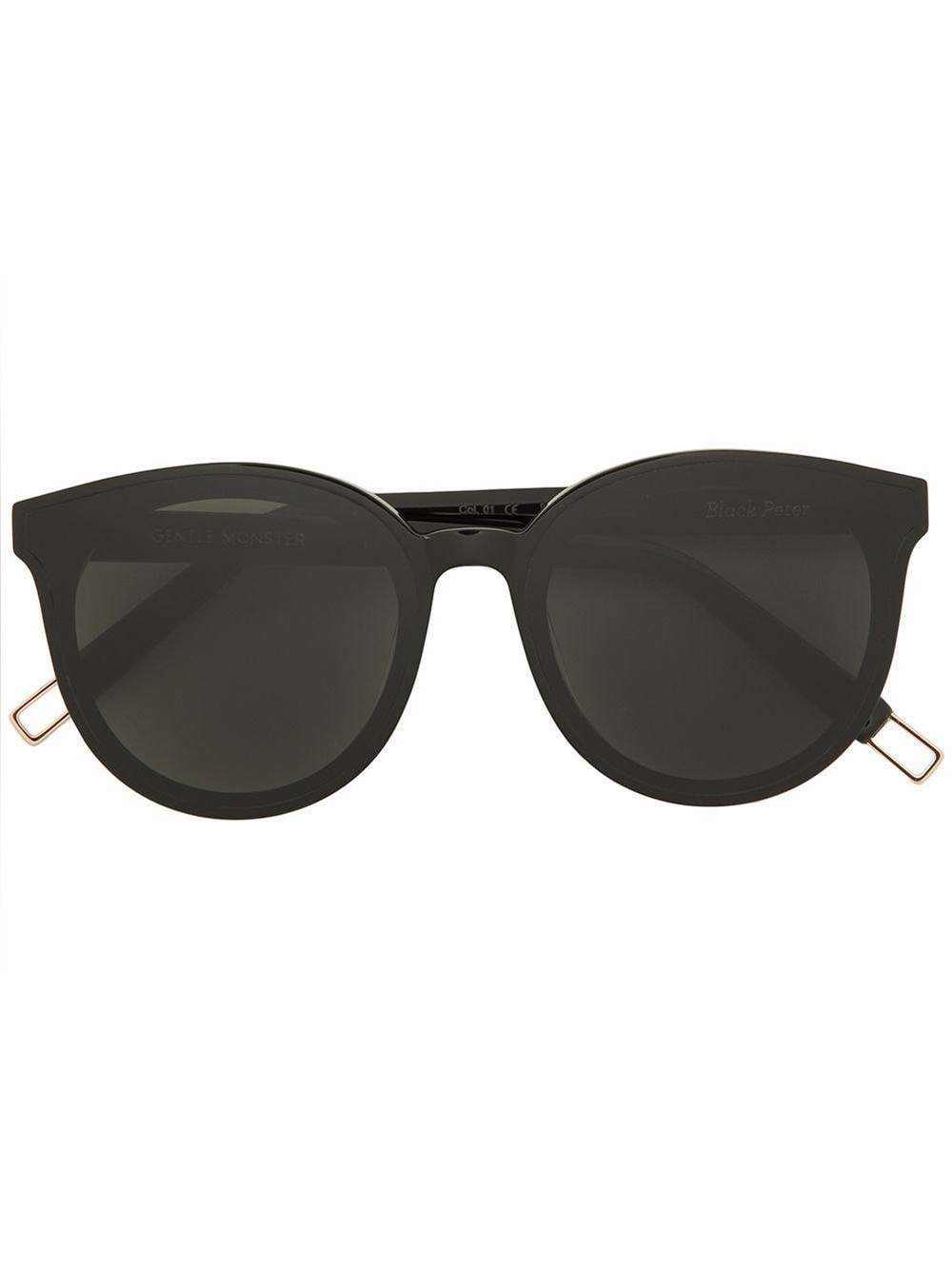 GENTLE MONSTER Black Cat-Eye Sunglasses with Blue Case - Picture 2 of 11